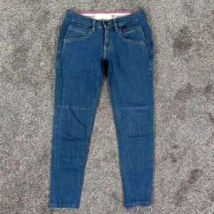 Dainese Jeans Men 25 Blue Slim Denim Made in Italy Articulated Knees Moto Style